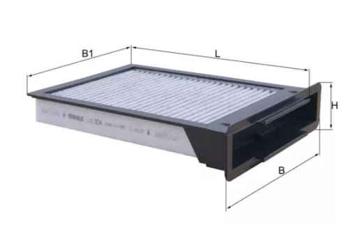 Filter, cabinelucht KNECHT LA 1614)