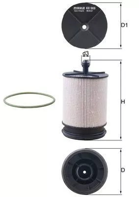 Oliefilter KNECHT OC 1452)