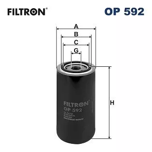 Filter, operating hydraulics FILTRON OP 592)