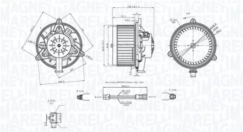 Binnenventilator MAGNETI MARELLI 069412742010)