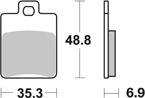 Remblokkenset, schijfrem BREMBO 07019)