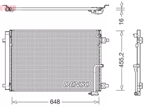 Condensor, airconditioning DENSO DCN02045)