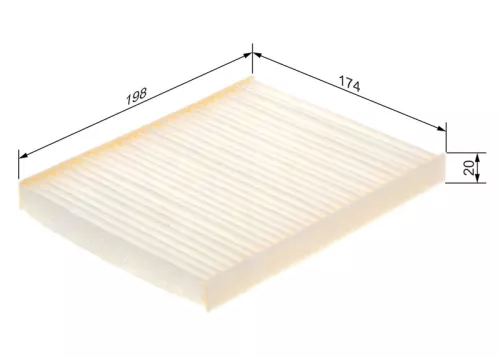 Filter, cabinelucht BOSCH 1 987 435 128)