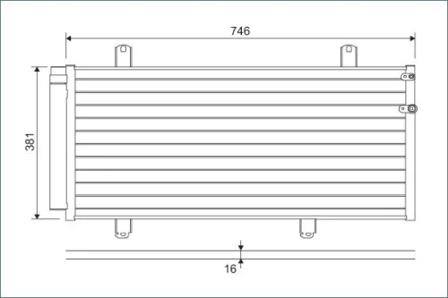Condensor, airconditioning VALEO 822584)