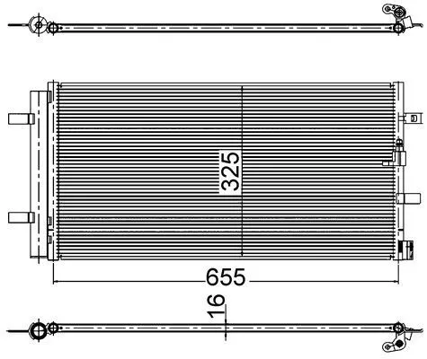 Condenser, air conditioning MAHLE AC 2 000S)