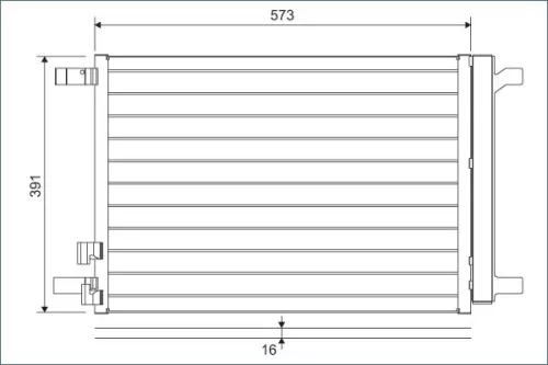 Condenser, air conditioning VALEO 822635)