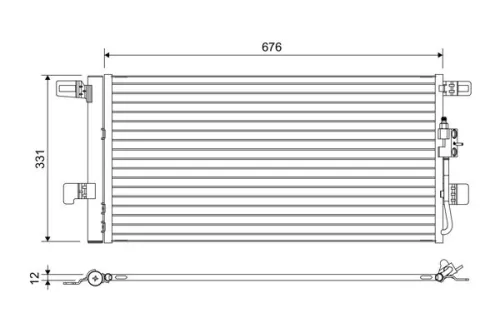 Condenser, air conditioning VALEO 822648)