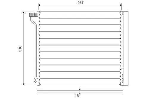 Condenser, air conditioning VALEO 822649)