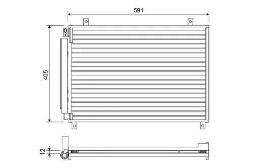Condensor, airconditioning VALEO 822656)