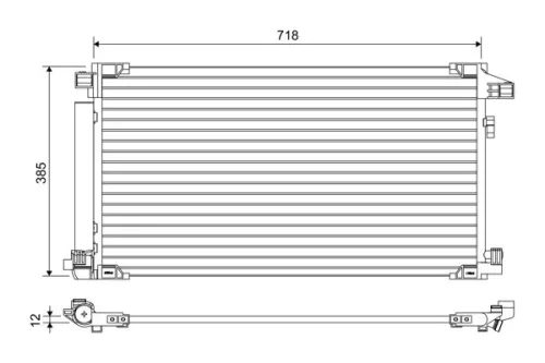 Condensor, airconditioning VALEO 822658)