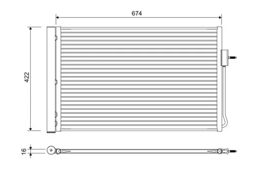Condensor, airconditioning VALEO 822662)