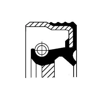 Shaft Seal, crankshaft CORTECO 01016759B)