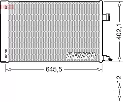 Condenser, air conditioning DENSO DCN11009)