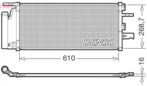 Condensor, airconditioning DENSO DCN05036)