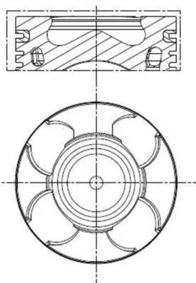 Piston MAHLE 011 PI 00100 000)