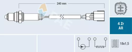 Oxygen Sensor FAE 75649)