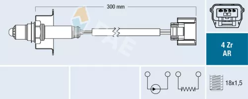 Zuurstofsensor FAE 75642)