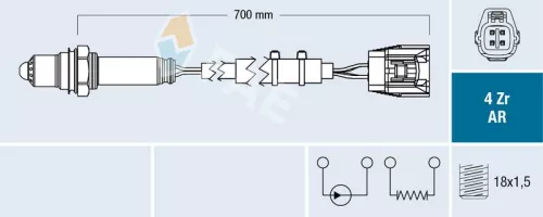 Zuurstofsensor FAE 75652)