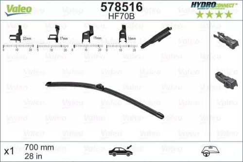 Wiper Blade VALEO 578516)