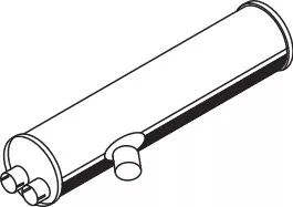 Centre/Rear Muffler DINEX 50371)