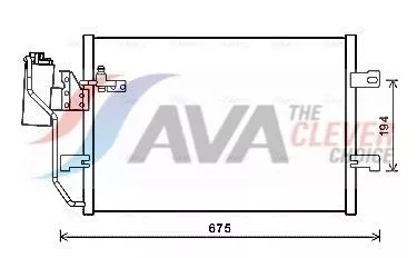 Condenser, air conditioning AVA QUALITY COOLING MSA5289D)