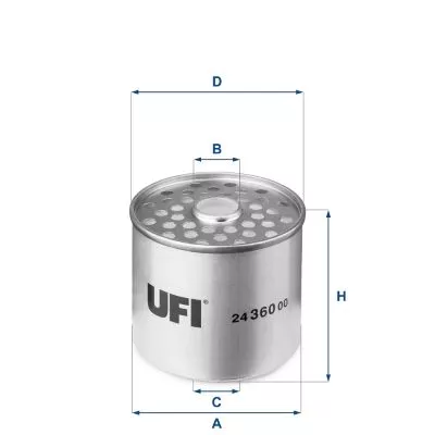 Fuel Filter UFI 24.360.00)