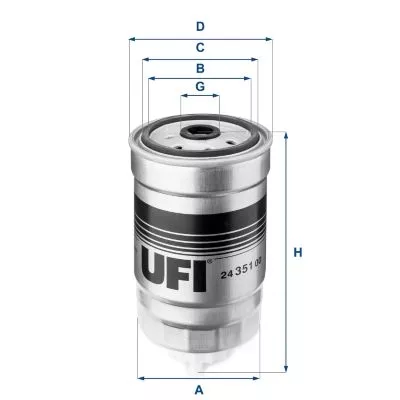 Fuel Filter UFI 24.351.00)