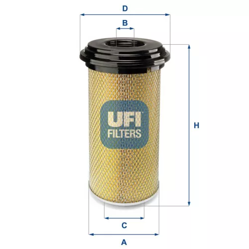 Luchtfilter UFI 27.889.00)