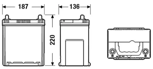 Starter Battery EXIDE EA406)