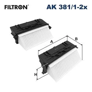 Luchtfilter FILTRON AK 381/1-2x)