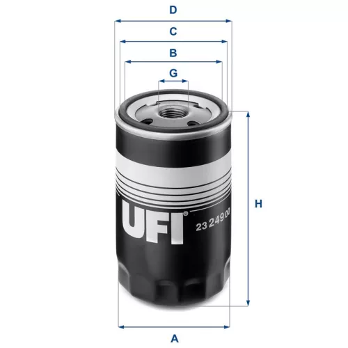 Oil Filter UFI 23.249.00)