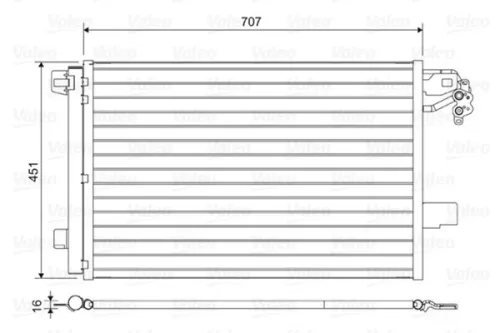 Condensor, airconditioning VALEO 814461)