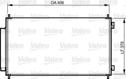 Condenser, air conditioning VALEO 814232)