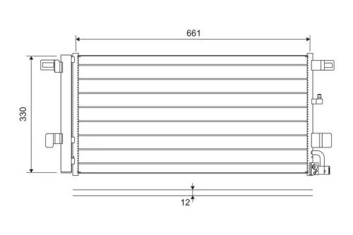 Condensor, airconditioning VALEO 822650)