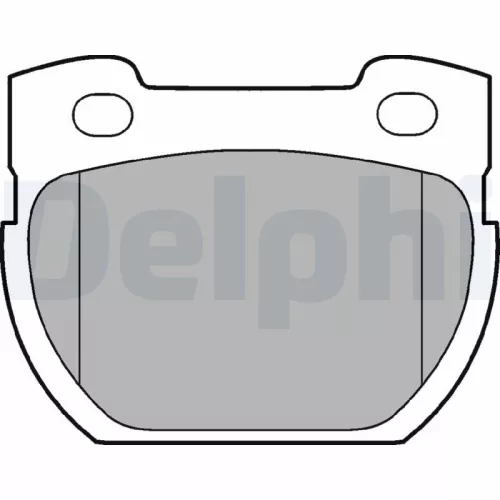 Brake Pad Set, disc brake DELPHI LP777)