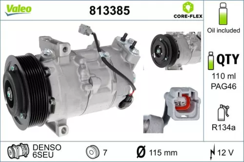 Compressor, air conditioning VALEO 813385)