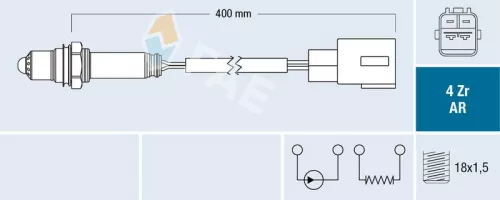 Oxygen Sensor FAE 75603)