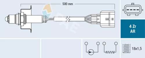 Zuurstofsensor FAE 75646)