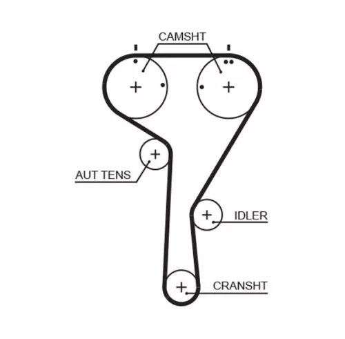 Timing Belt GATES 5680XS)