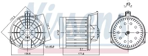 Binnenventilator NISSENS 87549)