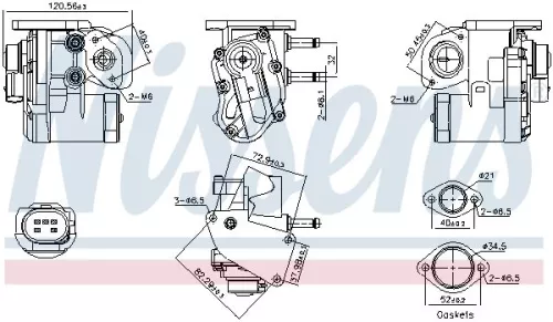 EGR-klep NISSENS 98236)