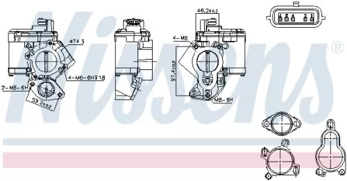 EGR-klep NISSENS 98463)