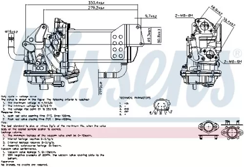 EGR Valve NISSENS 98230)