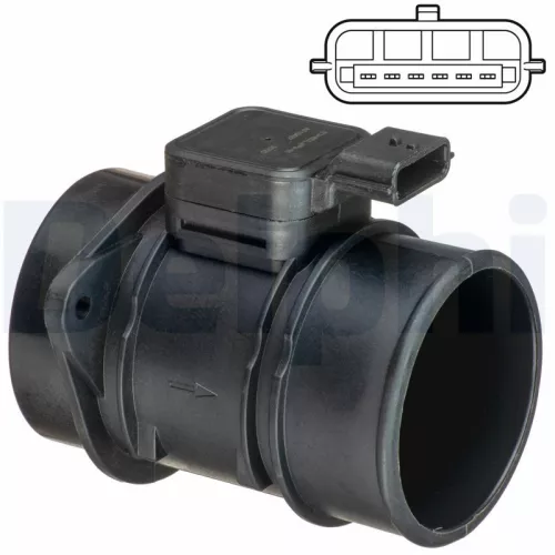 Luchtmassastroomsensor DELPHI AF10497-12B1)