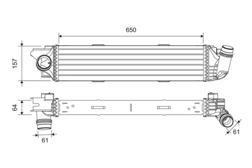 Charge Air Cooler VALEO 818299)