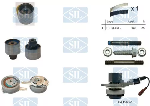 Water Pump & Timing Belt Kit Saleri SIL K1PA1566V)