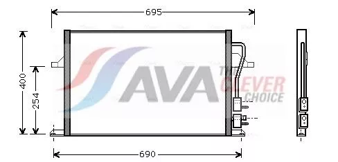 Condenser, air conditioning AVA QUALITY COOLING FD5259)