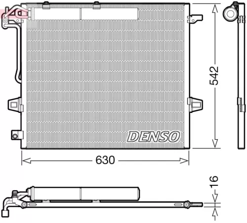 Condensor, airconditioning DENSO DCN17057)