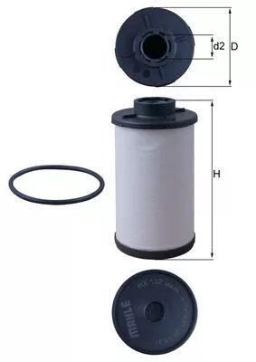 Hydraulic Filter, automatic transmission KNECHT HX 132D)