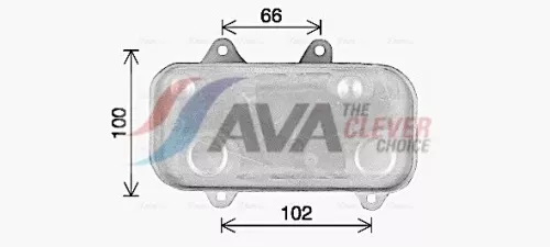 Oliekoeler, automatische transmissie AVA QUALITY COOLING PR3097)